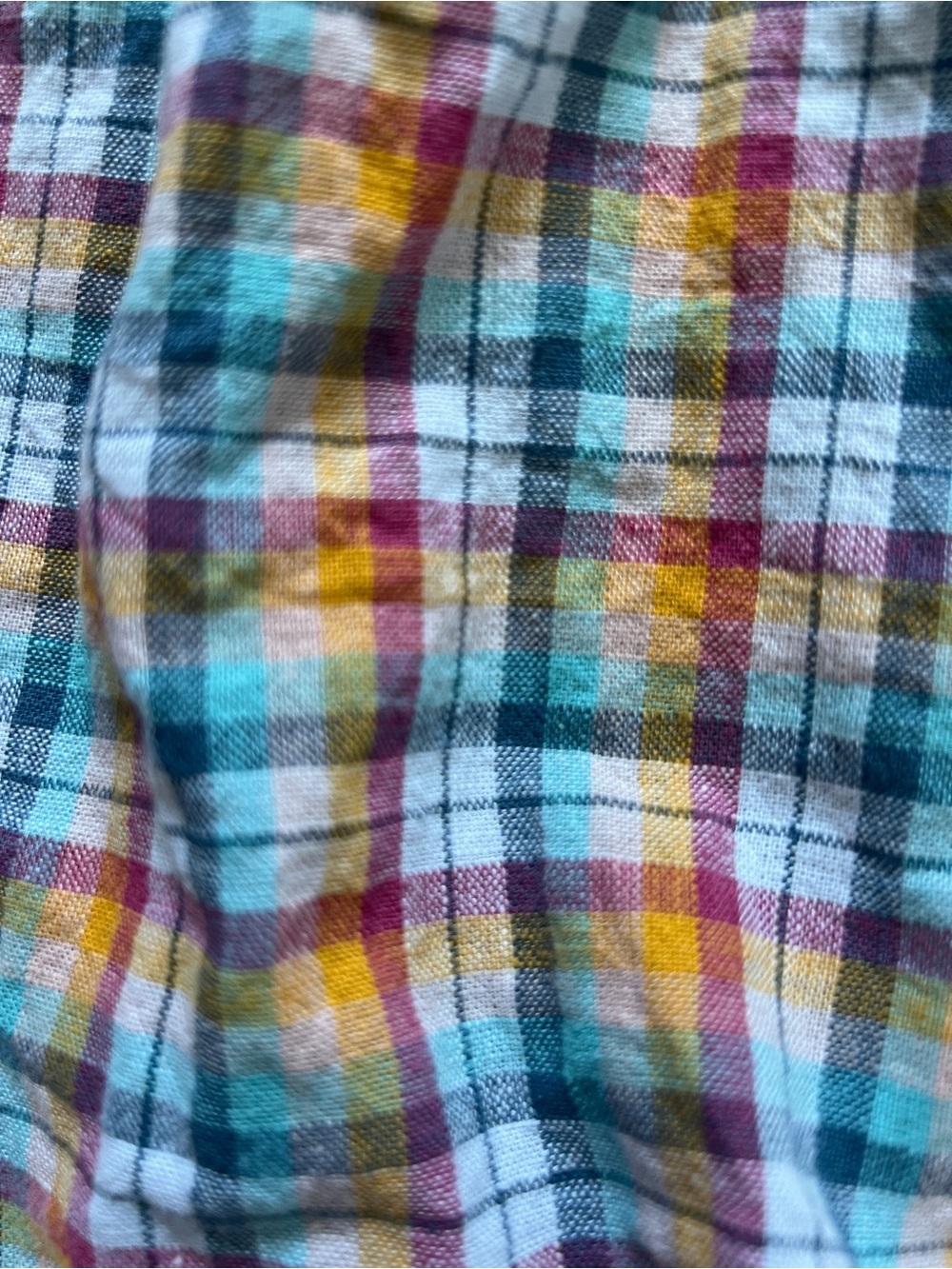 Tea Collection Plaid Shirt 3-6 months - Picture 3 of 3